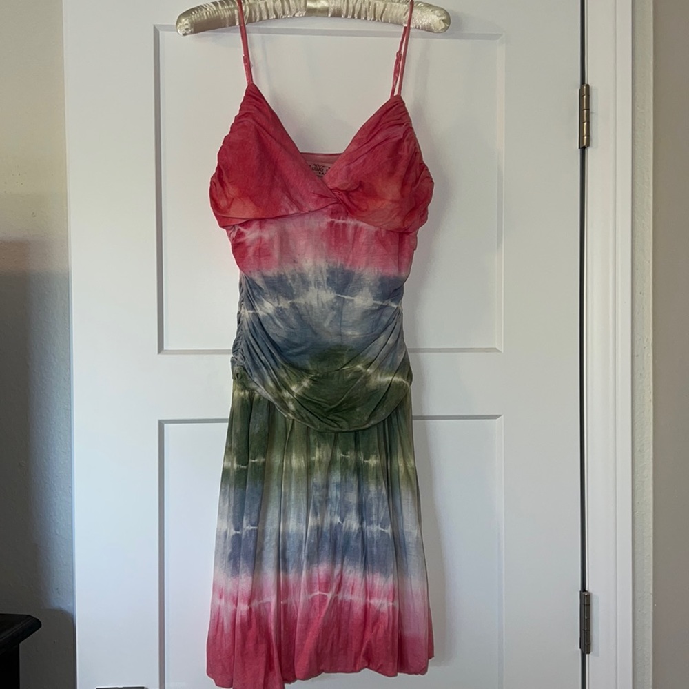 Spaghetti Strap Tie-Dyed Dress. Sz M